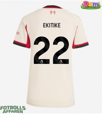 Liverpool Hugo Ekitike #22 Bortatröja Kvinnor 2025-26 Kortärmad